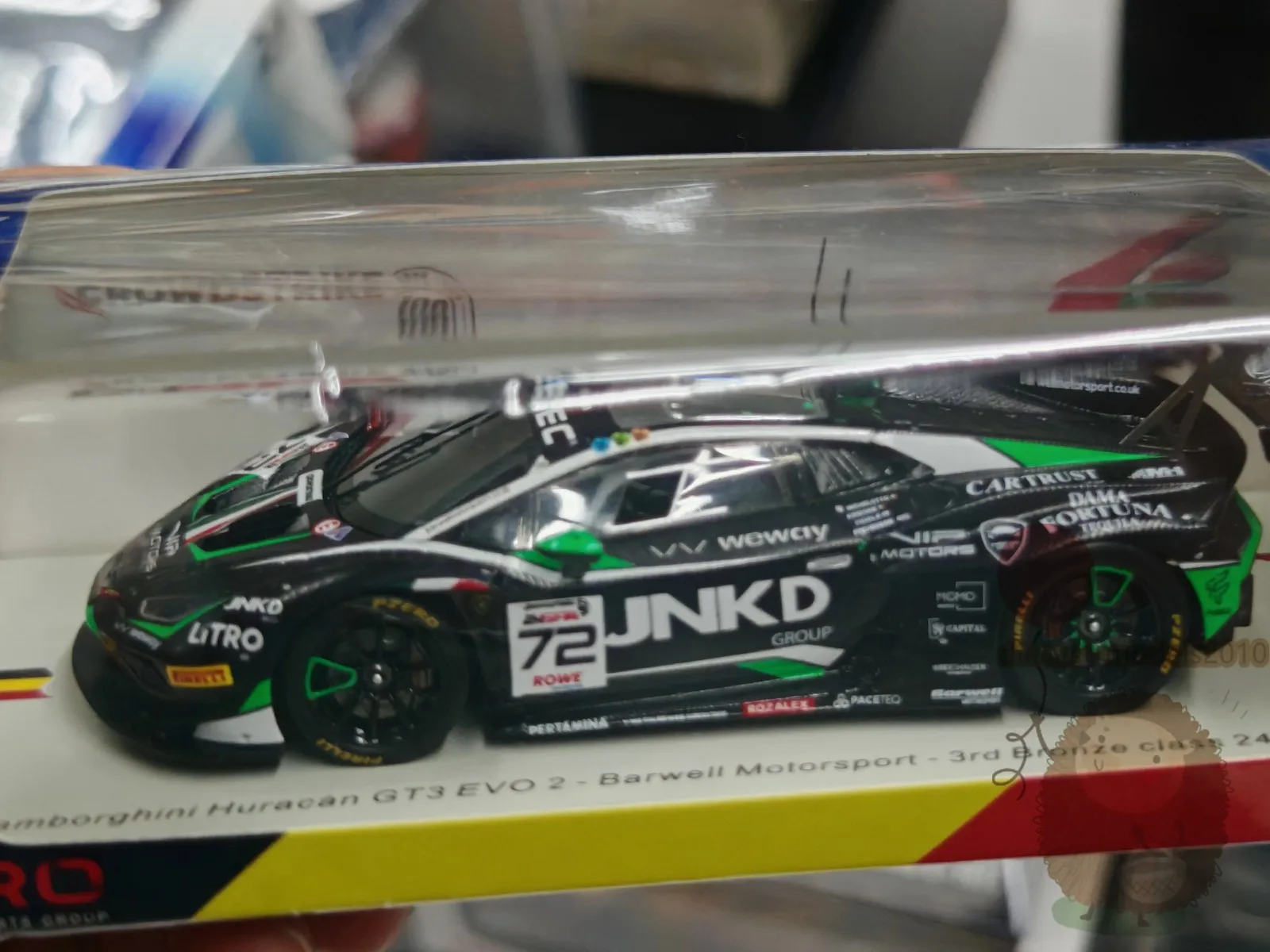 

Spark 1:43 Lamborghini huracan GT3 2024 Racing Resin Diecast Model Car Hobby Toy