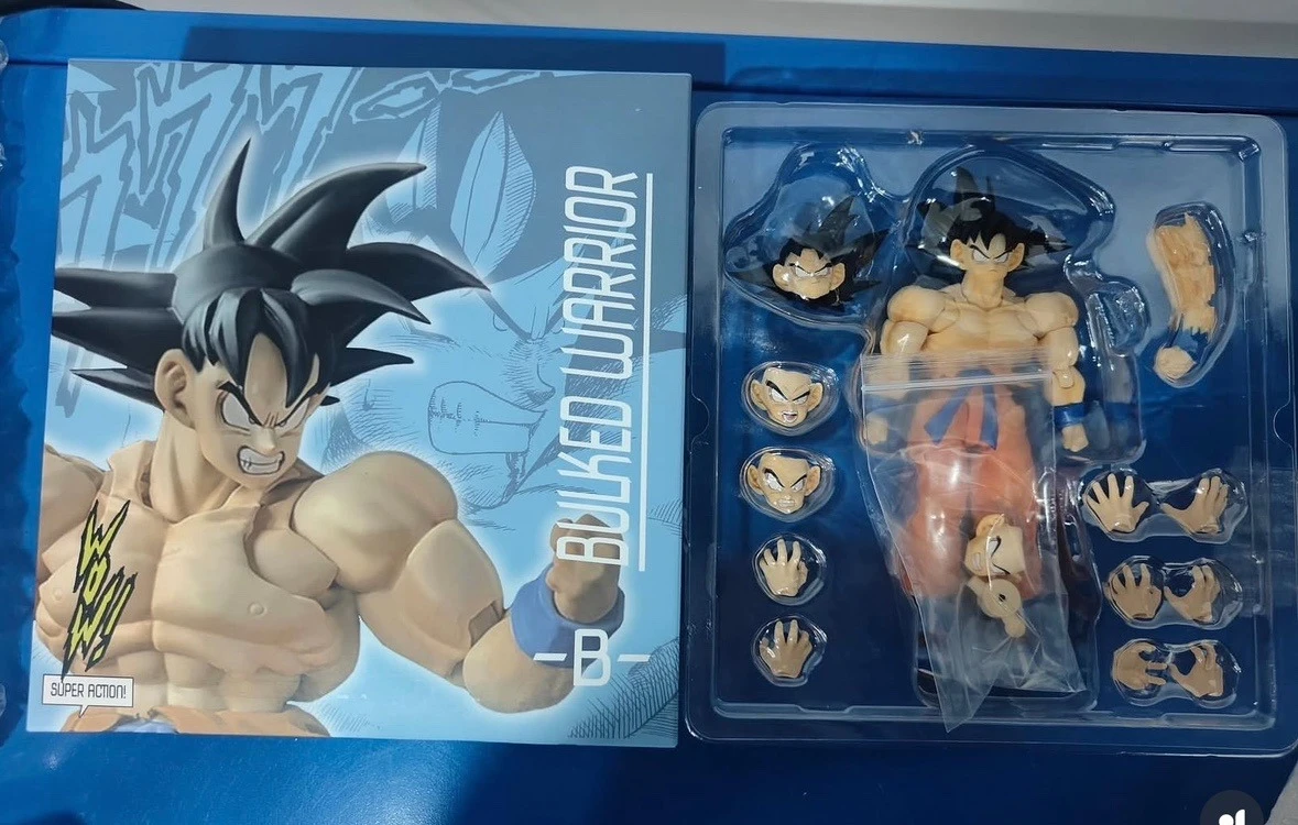 Novo-quente wow super ação estúdio 1/12 dragon ball anime figura kaiouken son goku estatueta de ação coletar goku modelo brinquedos presente do miúdo