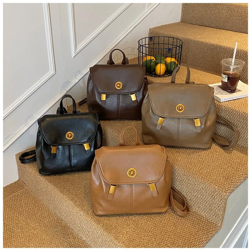 

Luxury Brand Fashionable Leather Women's Shoulder Bag Elegant Famous Paris Chic Lining Vintage Daily Bag​