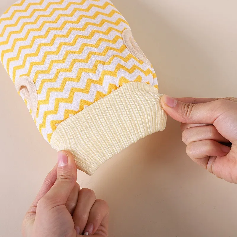 Doppelseitige Peeling-Badehandschuhe, verdickt, für kraftvolle Entfernung abgestorbener Schlamm, Rückenpeeling, Badezubehör