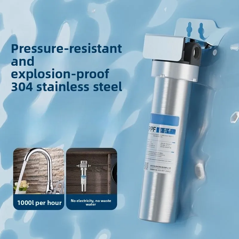 Całotworodowy filtr do wody do całego domu, obudowa filtra ze stali nierdzewnej 304, filtr do wody o wysokim przepływie z funkcją cofania, zaprojektowany na trwałość.