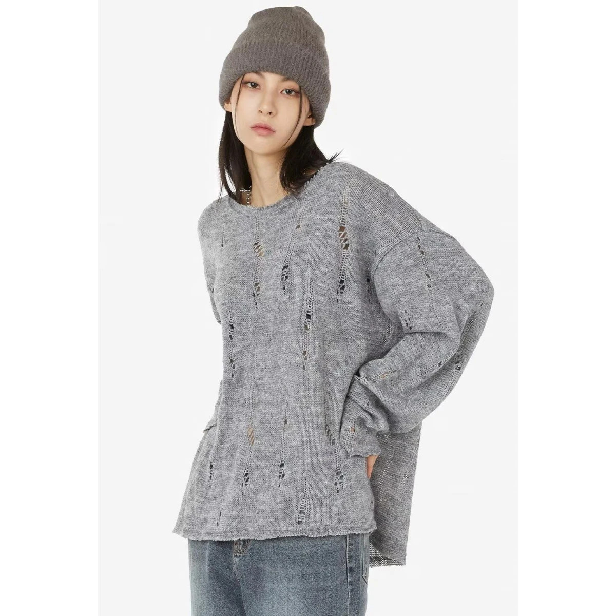 Slim Fit round Ne Knitwear Men's Faionable Base irt Autumn Winter New Sle 2024 Casual Polyester Fiber Long Sve