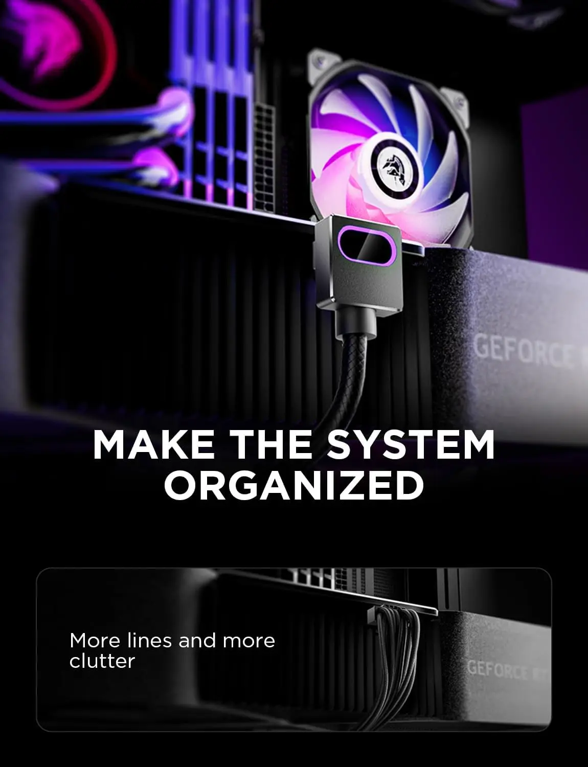 Модульный кабель видеокарты GPU16Pin, AIJS 18AWG, дизайн «папа-папа», ARGB 12VHPWR с 5 В, 3 контактами 5090, не применеется