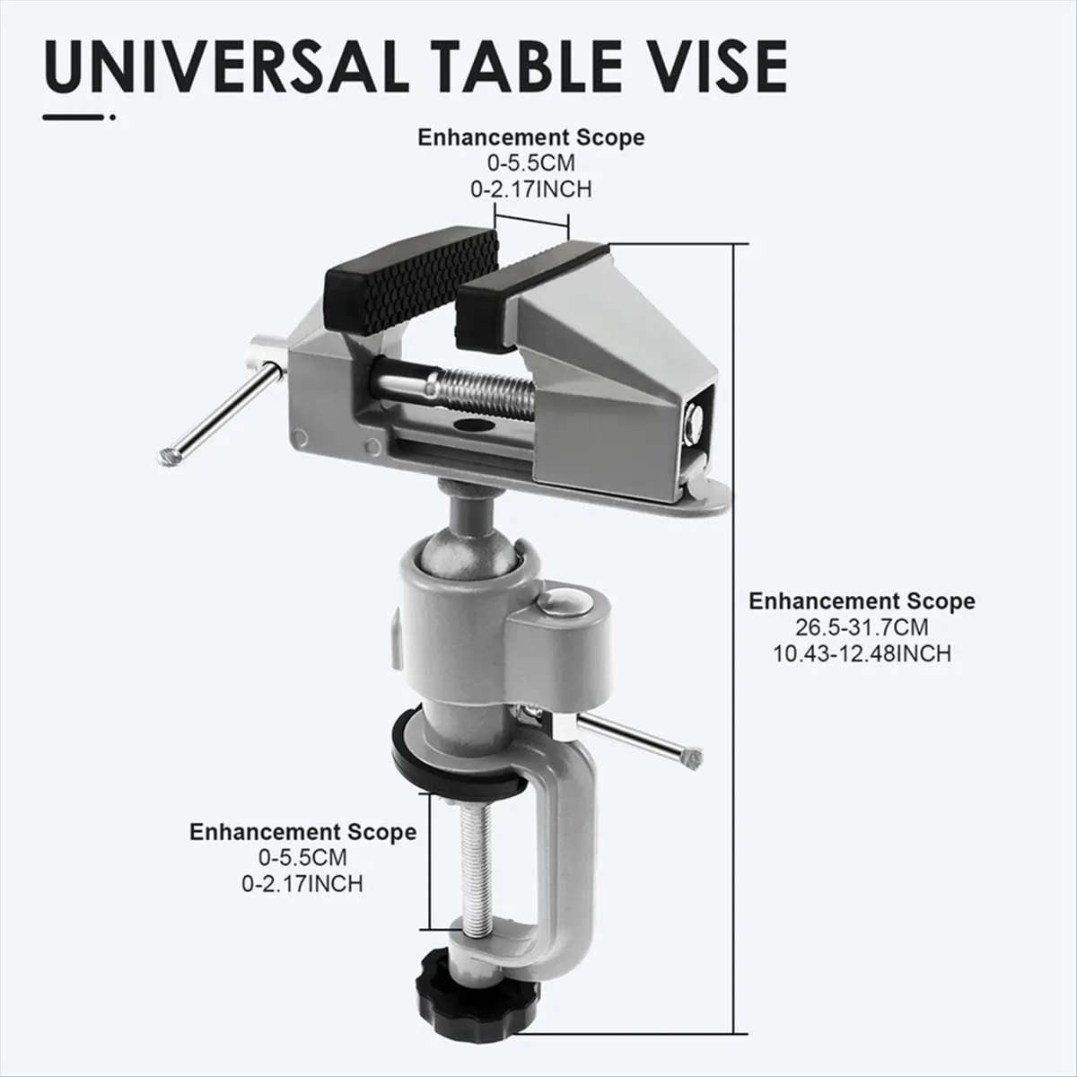 Bench Vise Table Clamp 360° Rotatable Portable Work Bench Vise Fixed Tool for Drilling Woodworking Jewelry Making