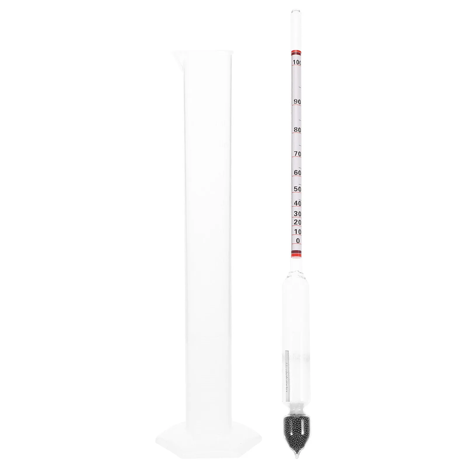 1Set Alcohol Percentage Tester Triple Scale Hydrometer Set for Wine Spirits Liquor Brewing Distilling Home Brew Supplies Gravity