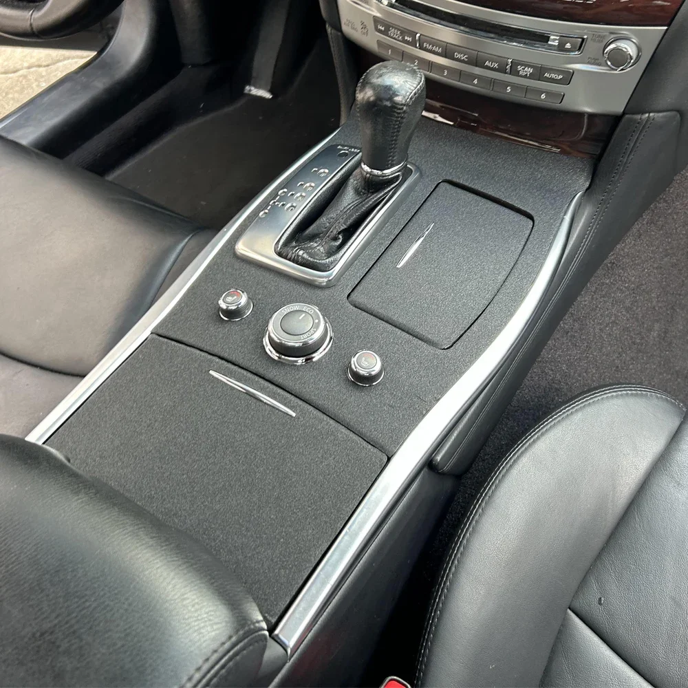 For Infiniti M-Series Y51 Q70 Interior Central Control Panel Door Handle 5D Carbon Fiber Stickers Decals Car Styling Accessorie