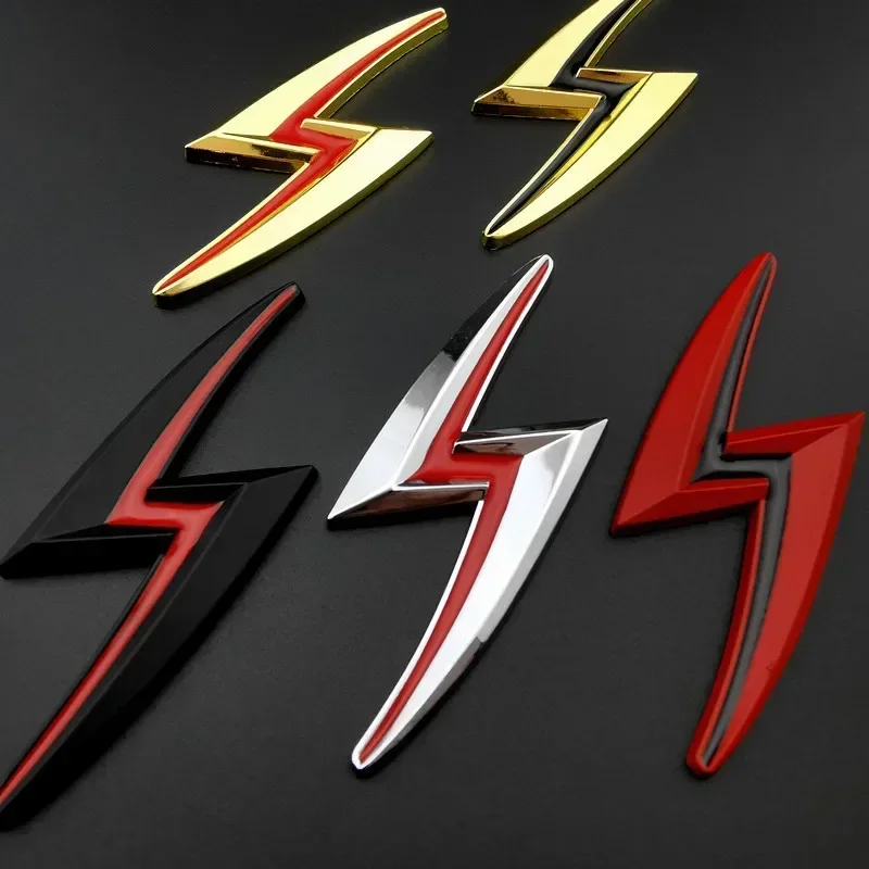 3D Metal S Lightning Logo Car Rear Trunk Fender Emblem Badge Decals For Nissan S14 S15 200SX 240SX Zenki Silvia Accessories