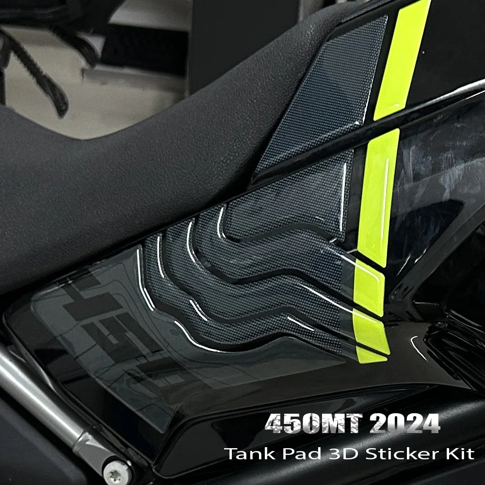 For CFMOTO 450MT 2024 450 MT 3D Gel Stickers Motorcycle Tank Side Protectors