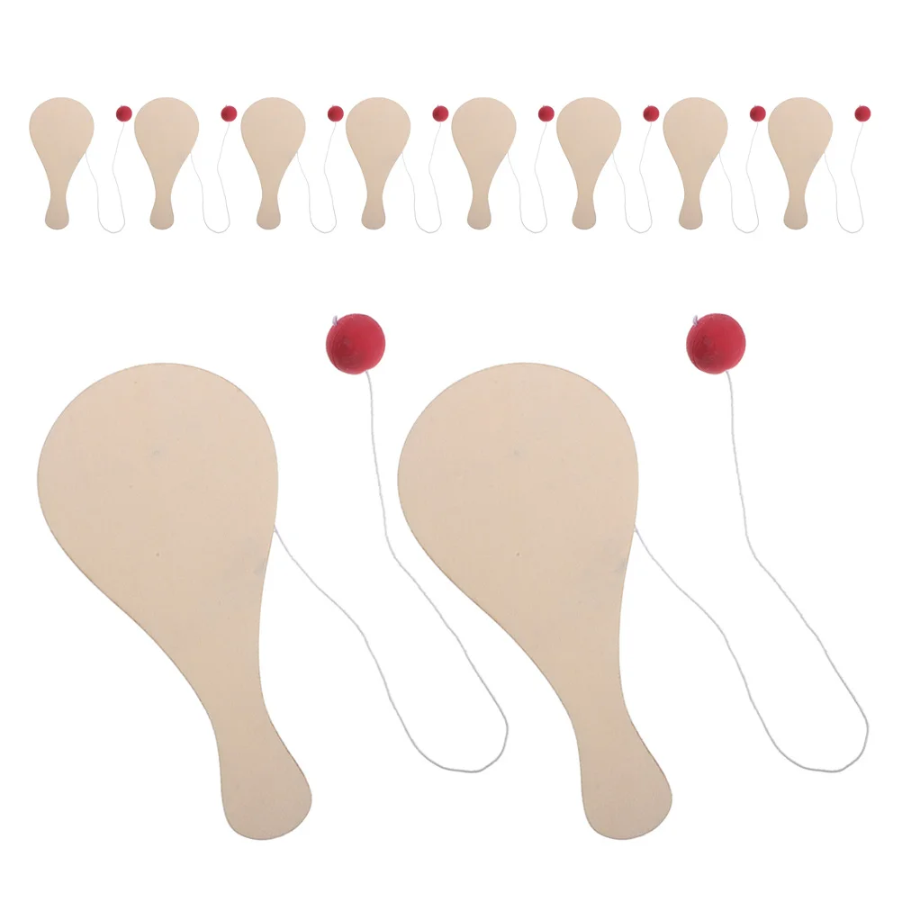 10 Pezzi Racchette da Ping Pong in Legno Naturale, Superficie Liscia per Graffiti Fai-da-Te, Racchette da Tennis da Tavolo per Dipingere