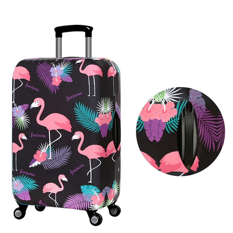 Luggage Cover Protector Dustproof Trolley Case Flamingo Cartoon Animal Travel Accessories Suitcase Cover Elastic Protective