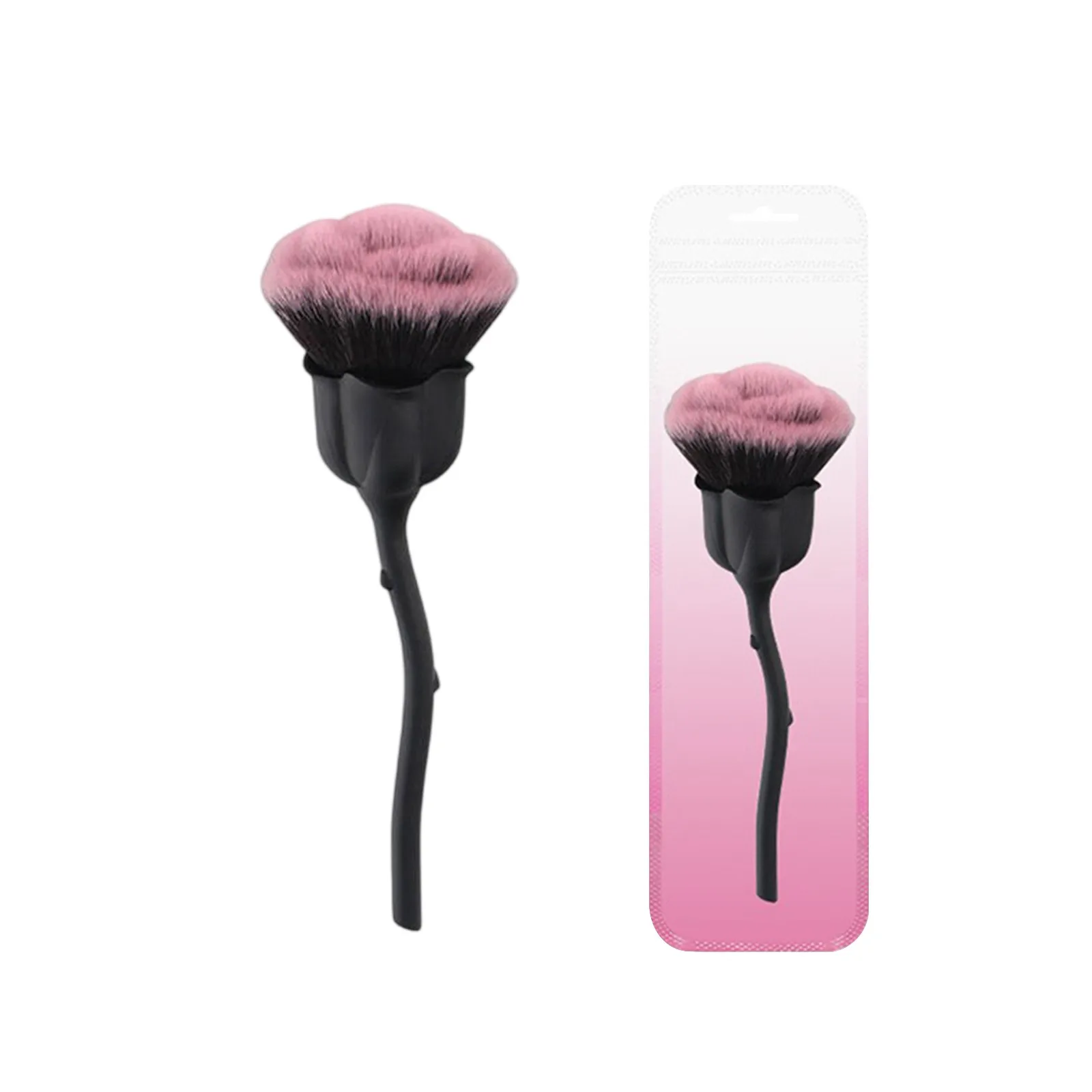‌ Pincel de maquiagem rosa, grande, cerdas macias, pó, ferramenta de beleza, pincel de base de maquiagem profissional para salão de beleza doméstico