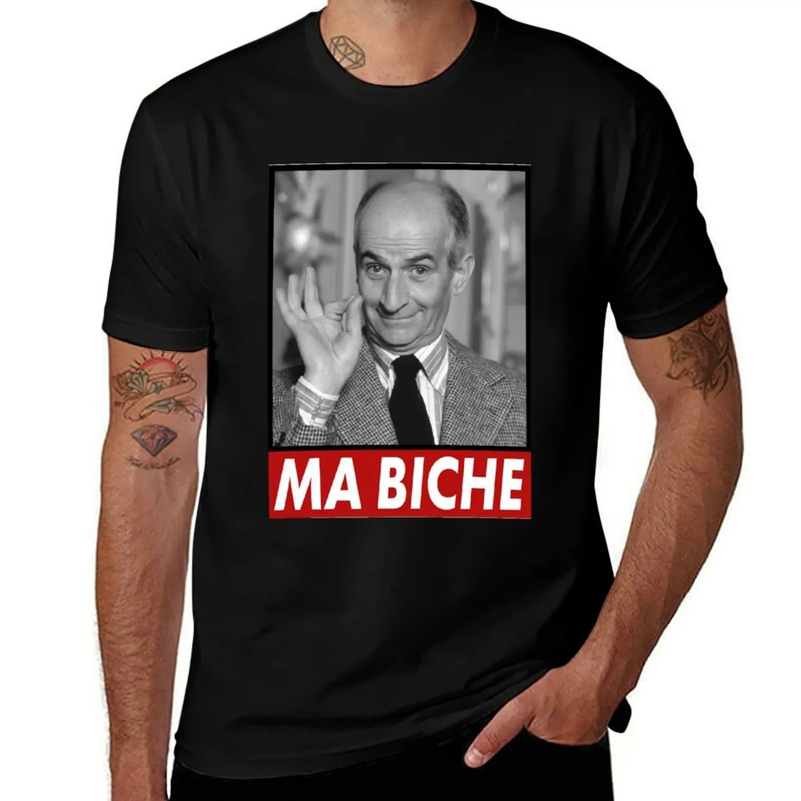 

Louis de funes ma biche design T-Shirt shirts graphic tees tops custom shirt heavyweight t shirts for men