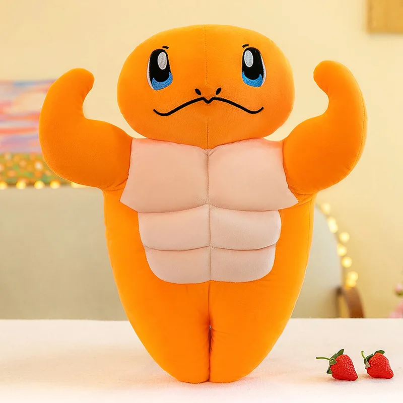 

45-80 см Muscle Charmander Pokemon плюшевые игрушки аниме кукла Kawaii Bulbasaur милый мультяшный плюшевый мягкий на день рождения подарки для детей