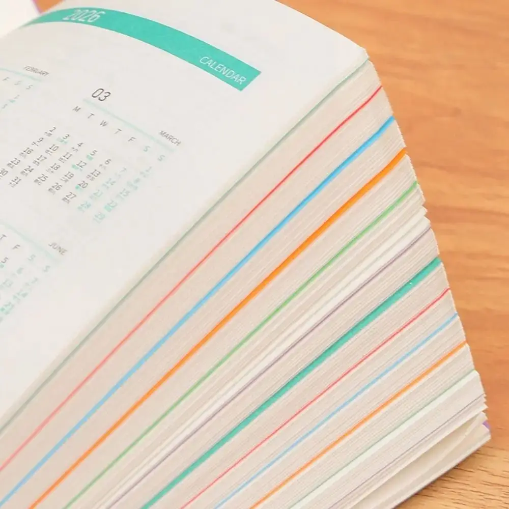 Mini 365 Days Agenda Book Efficient Versatile Notebook Calendar Convenient Durable Weekly Planner Notebook Office