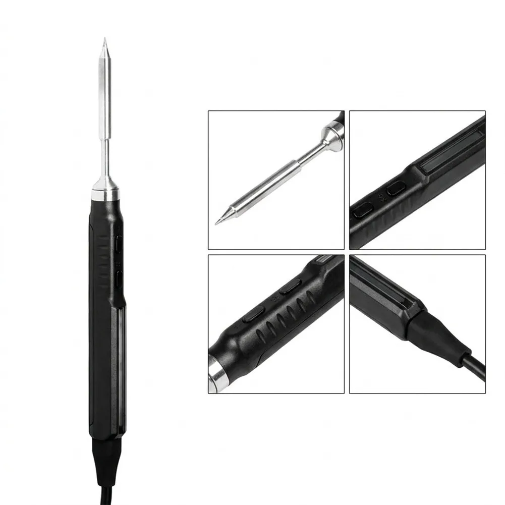 Soldering Iron Kit Up To 100W 9–28V Operating Voltage 100W Portable Soldering Station Iron Soldering Tips Soldering Wire