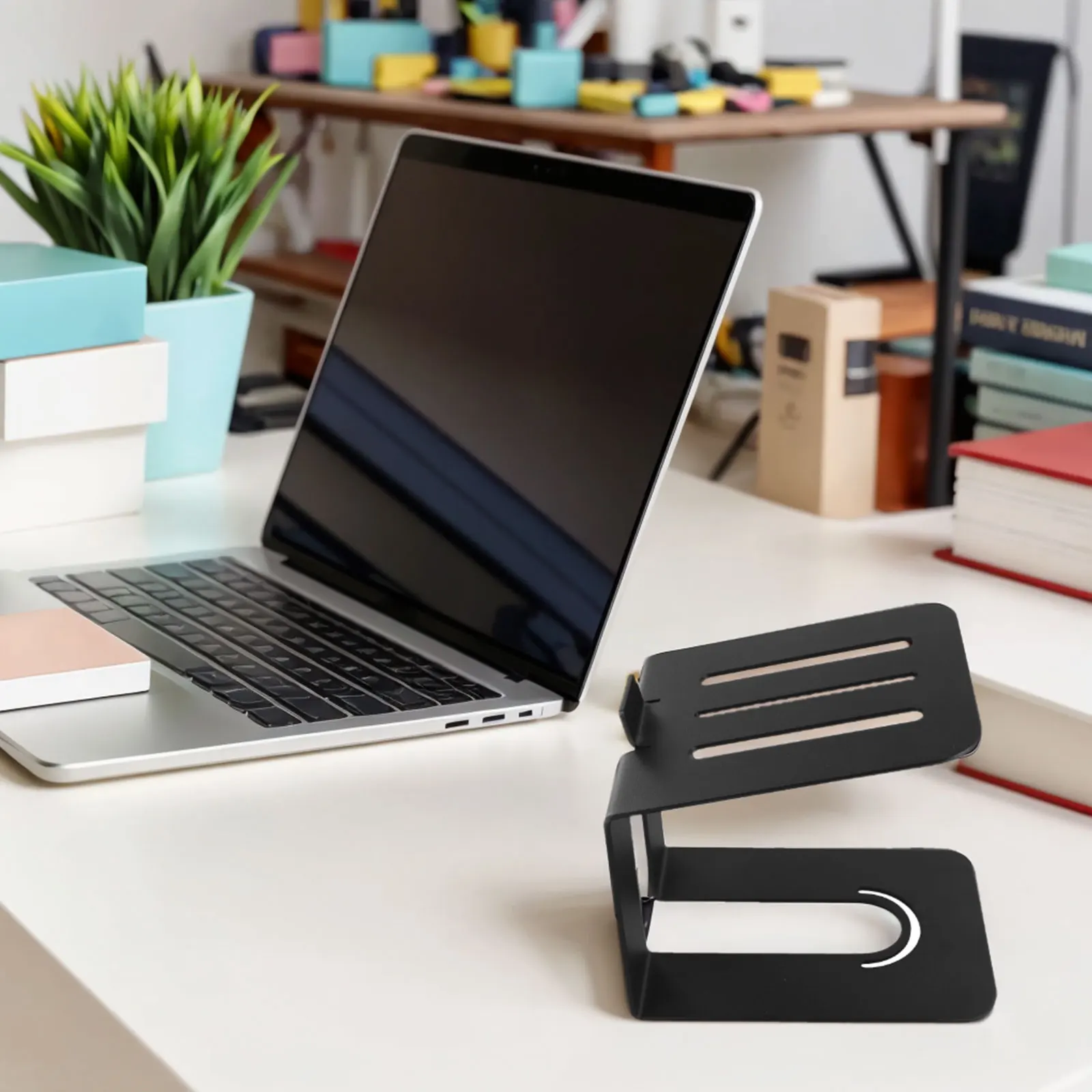 Audio Speaker Stand Desktop Speaker Stand 5° Tilt Angle Anti-slip Silicone Mats Anti-vibration Design For Computer Speakers