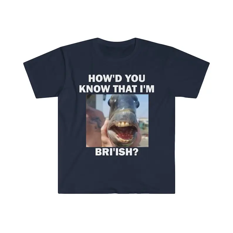 How\'d You Know That I\'m British? Funny Meme shirt, Unisex Offensive T-Shirt