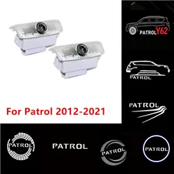 Projecteur de porte LED pour Patrol Y62, lampes HD mesurost Light, accessoires automobiles, ombre, 2013-2021, 2 pièces