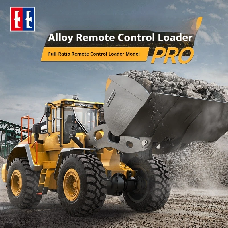 Toy Car 1/16 RC Full Metal Loader Excavator Electric Remote Control Alloy Rc Car Excavator Engineering Model Cars Boy Kids Toys