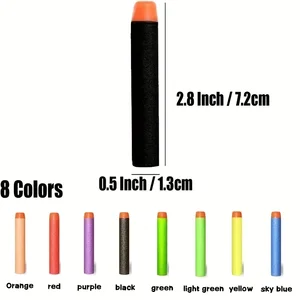 Nerf n-strike blasters çocuk, şeker, yuvarlak başlı yumuşak ve dart süngeri, 7,2 cm, 200 adet 8 en çok satılan, vektör, silah-no. 7