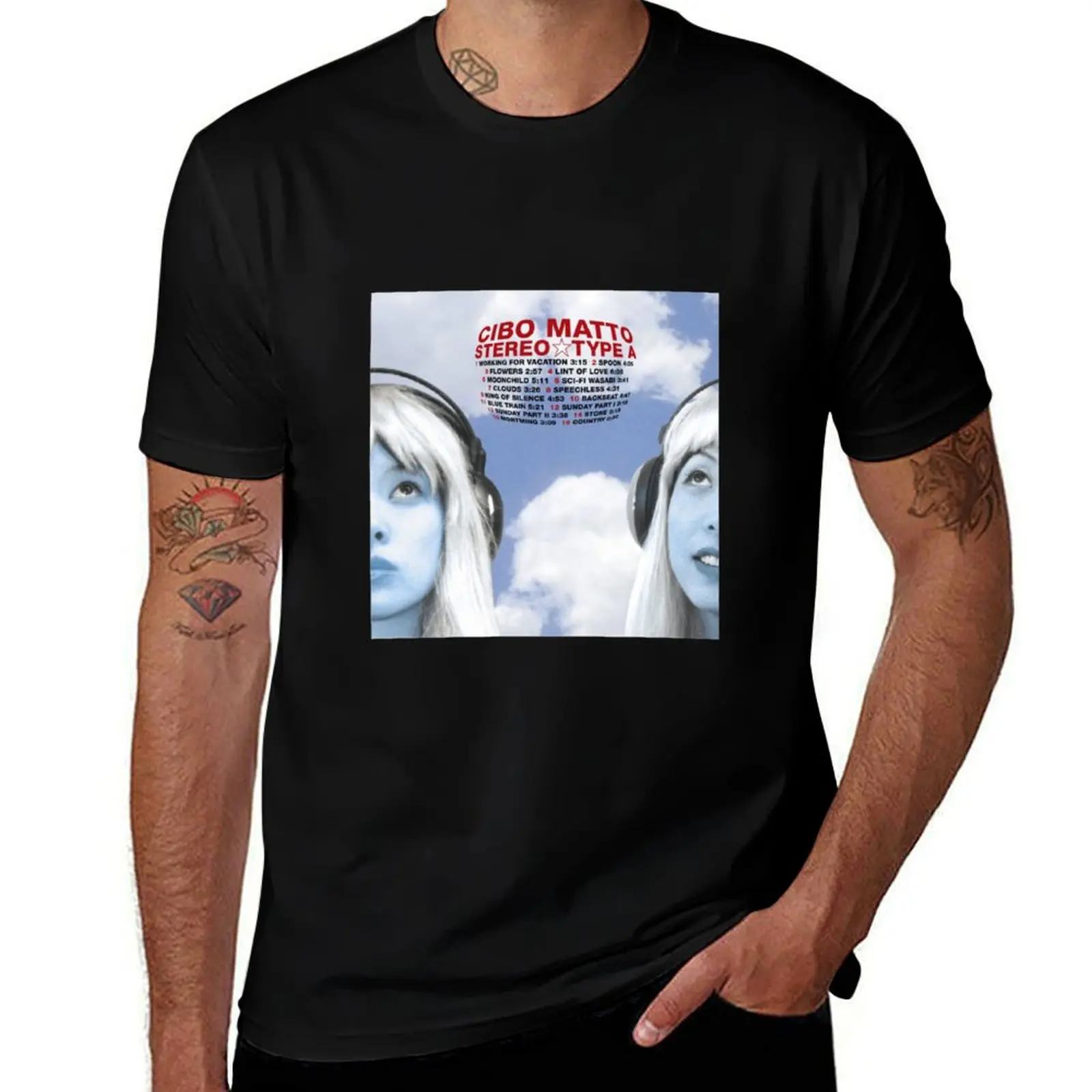 Camiseta Cibo Matto Stereo Tipo A, camiseta para trabajo al aire libre