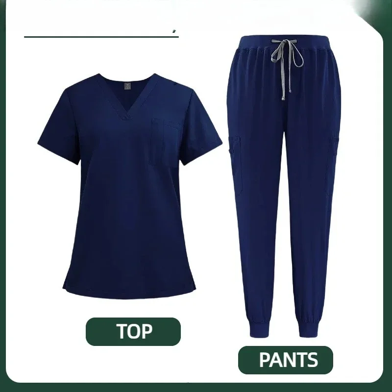 مجموعة دعك صالون التجميل زي سباندكس مرن قابل للتنفس مع إكسسوارات عصرية #5