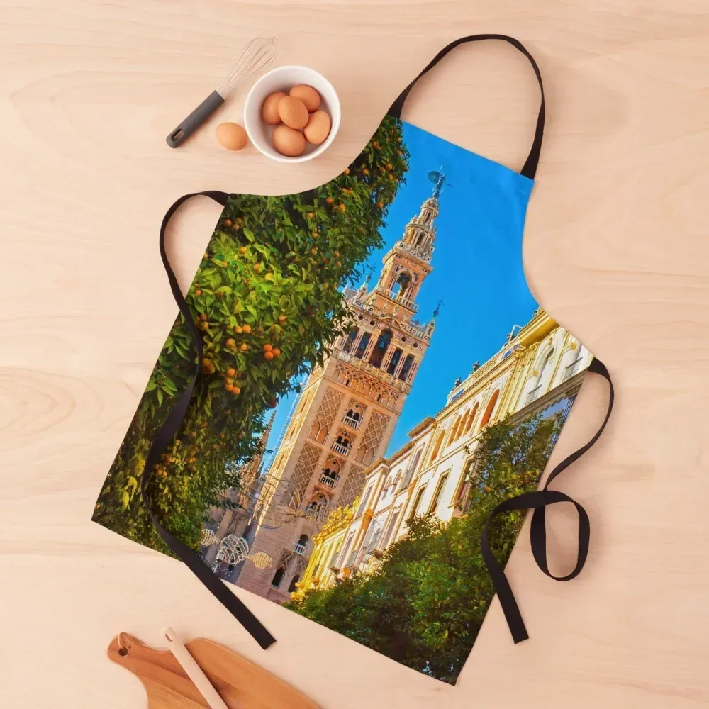 

La Giralda. Seville Cathedral. Apron Kitchen Items For Home Things For The Kitchen Hairdressing Kitchen For Women Apron