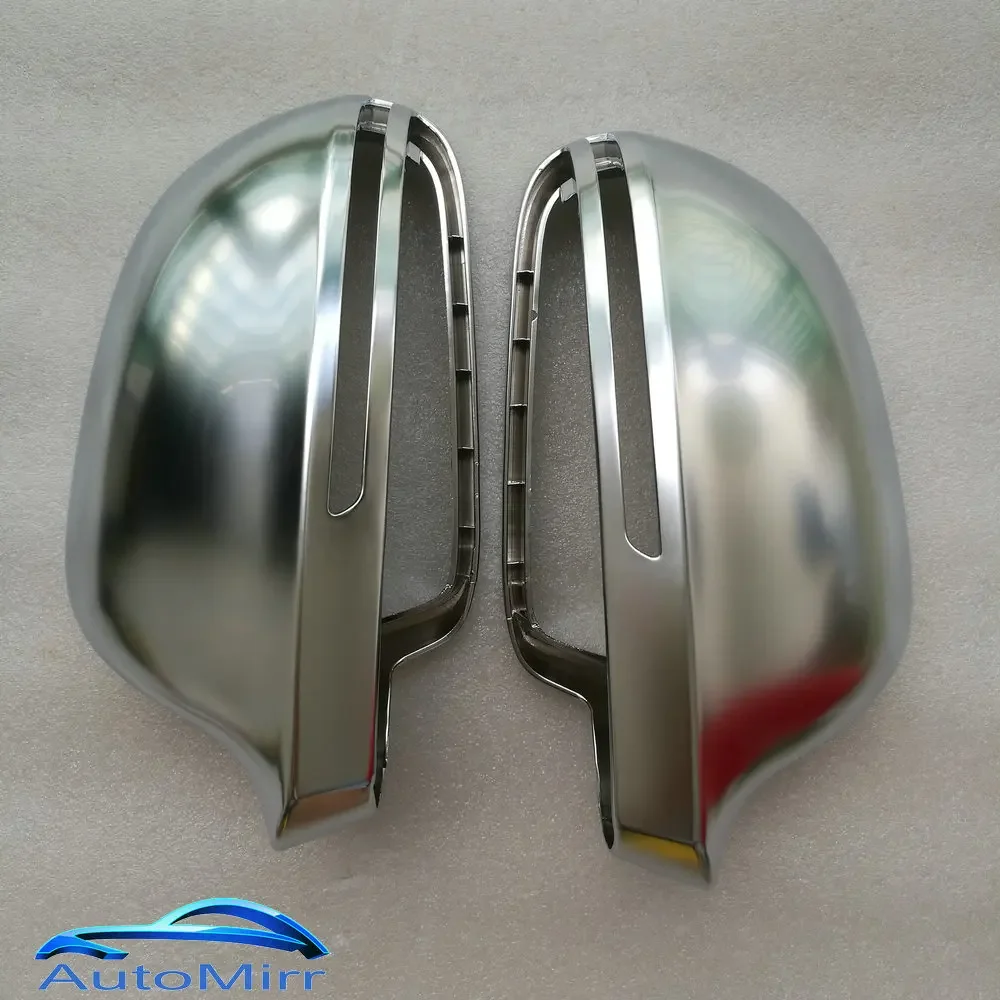 

Silver Side Mirror Covers Cap for Audi A6 C6 4F A4 A5 B8 8K Q3 SQ3 A8 D3 S4 S5 S6 S8 Silver 2008 2014 2015 Matte Chrome A3 8P