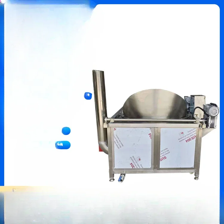 Commercial automatic crayfish fryer, fresh hairtail fryer, pork skin warmer with frequency conversion speed regulation