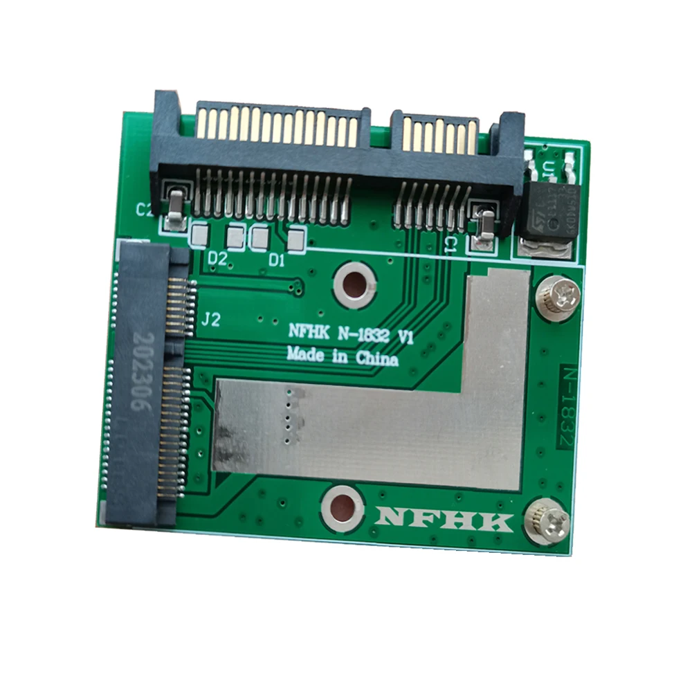 mSATA SSD to 2.5'' SATA III 6.0Gbps Adapter Converter Riser Card Module Board Mini PCIE SSD Adapter Expansion Card for Laptop PC