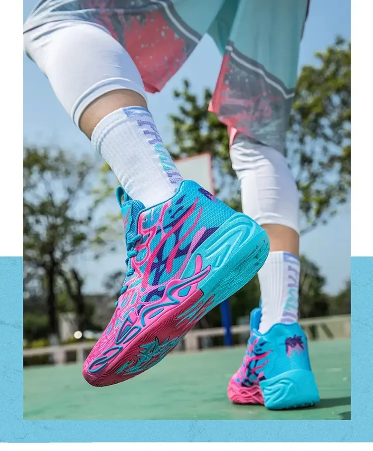 

2025 Fashion Couple Basketball Shoes Rubber-soled Sports shoes sneakers men 36-45