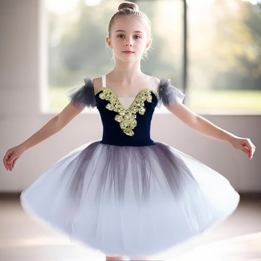 

Giselle Ballet Costume Adult Child Long Tutu Swan Lake Ballet Dress Girls Women Kids Ballerina Party Dance Ballet Tutu Dress