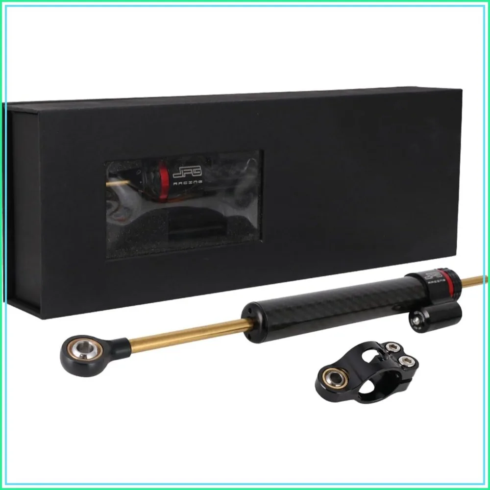 

Universal CNC 13" Adjustable Steering Stabilizer for Motorcycles Street Sport Road Racing Bike - Carbon Fiber Look