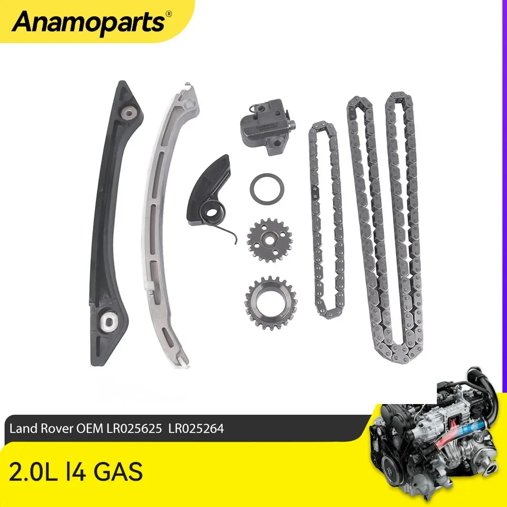 

Timing Chain Kit Fit 2.0 L l4 GAS DOHC Turbocharged for 11-18 Land Rover Discovery Sport Range Rover Evoque Freelander 2.0L