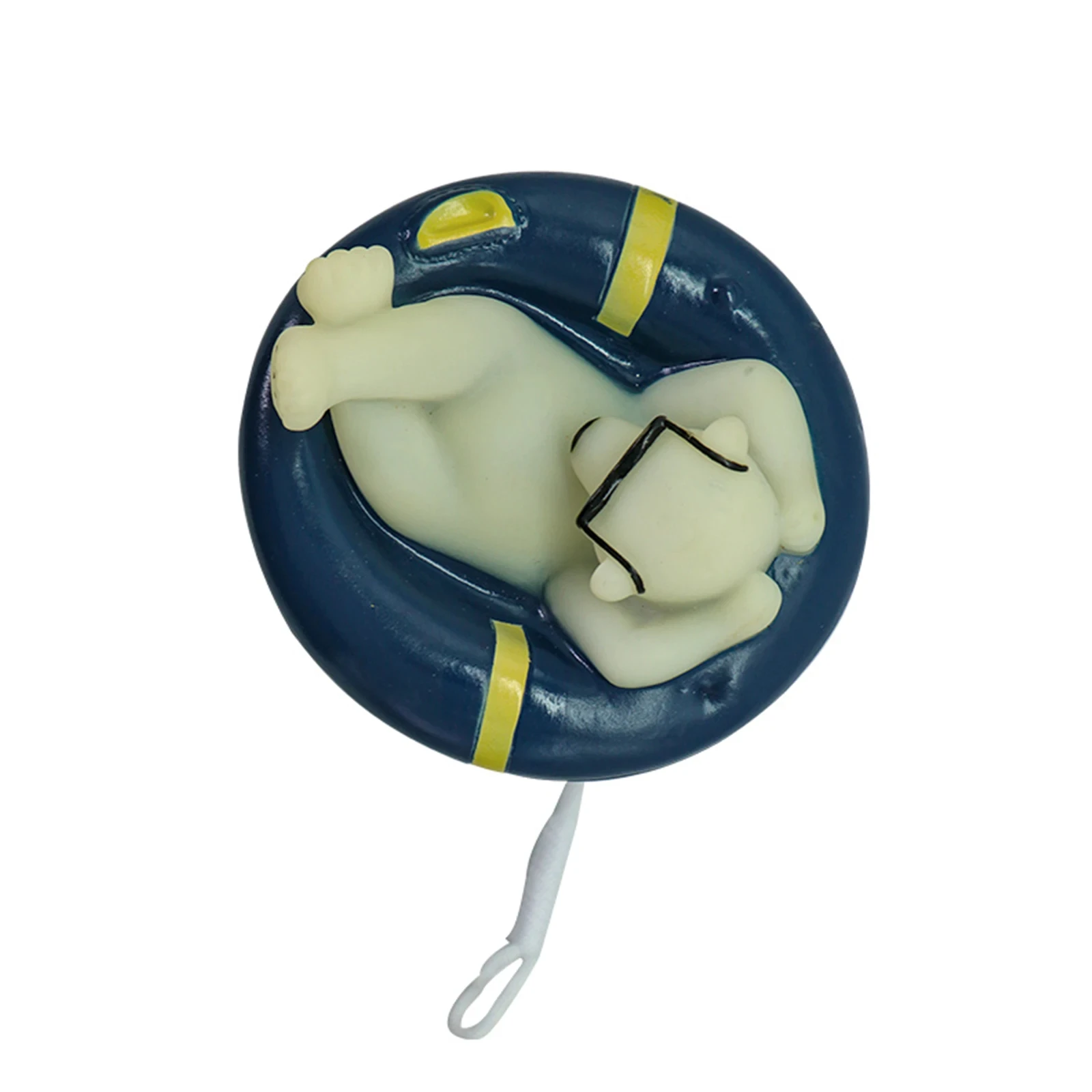 Floating Pool Thermometer Cartoon Polar Bear Shape Water Temperature Thermometers with String for Outdoor Indoor Swimming Pools