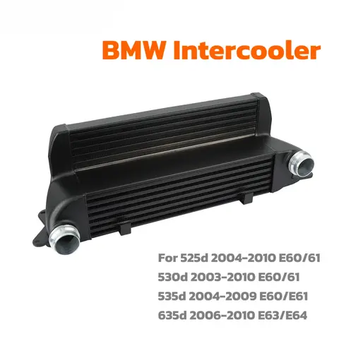 자동차 인터쿨러는 BMW 525D 530D 535D 635D E60 E61 E63 E64 디젤 엔진 전면 마운트 터보 알루미늄 자동 라디에이터 부품에 적합합니다.