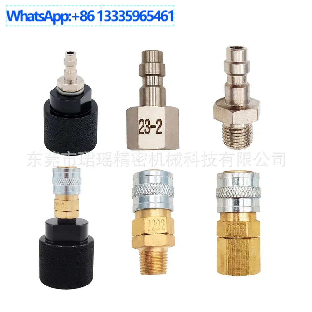 

5Pcs each US inflatable connector, 1/8npt/M10 male female connector Foster type quick connector