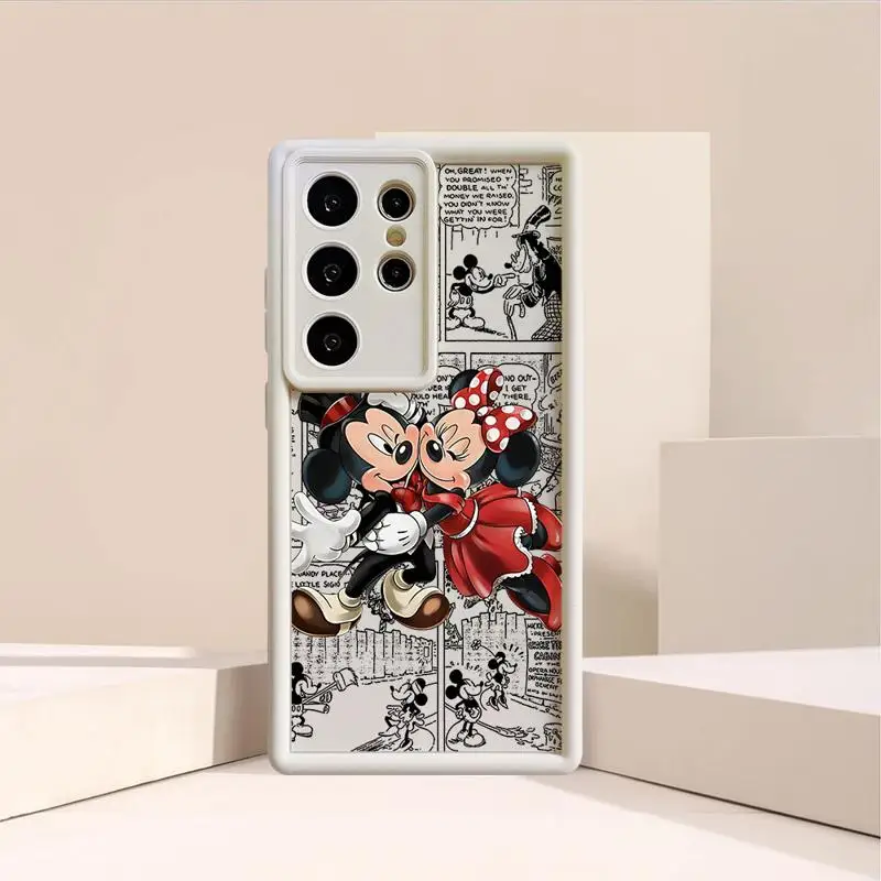 Disney Mickey Minnie Mouse Case for Samsung Galaxy S24 Ultra S22 Plus S20 FE S21 S23 Ultra S22 Ultra Coque Soft Cover