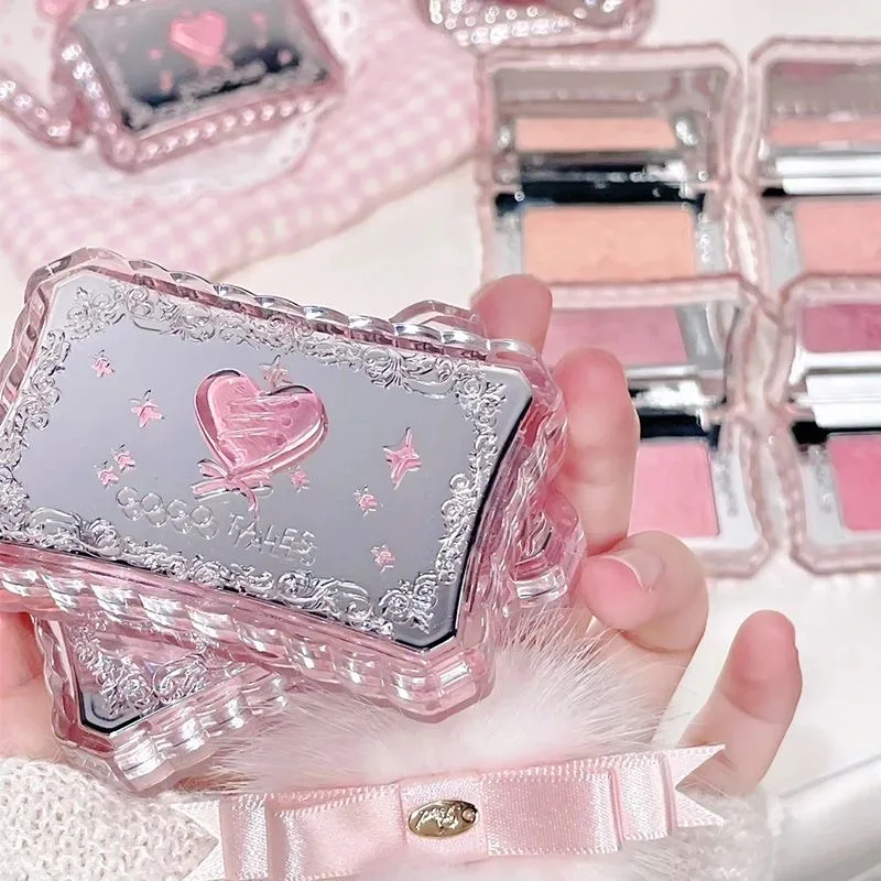Gogotales fard à joues Expansion rétractable couleur Rouge mat léger, lisse longue durée toute la journée visage améliorant le maquillage Blush