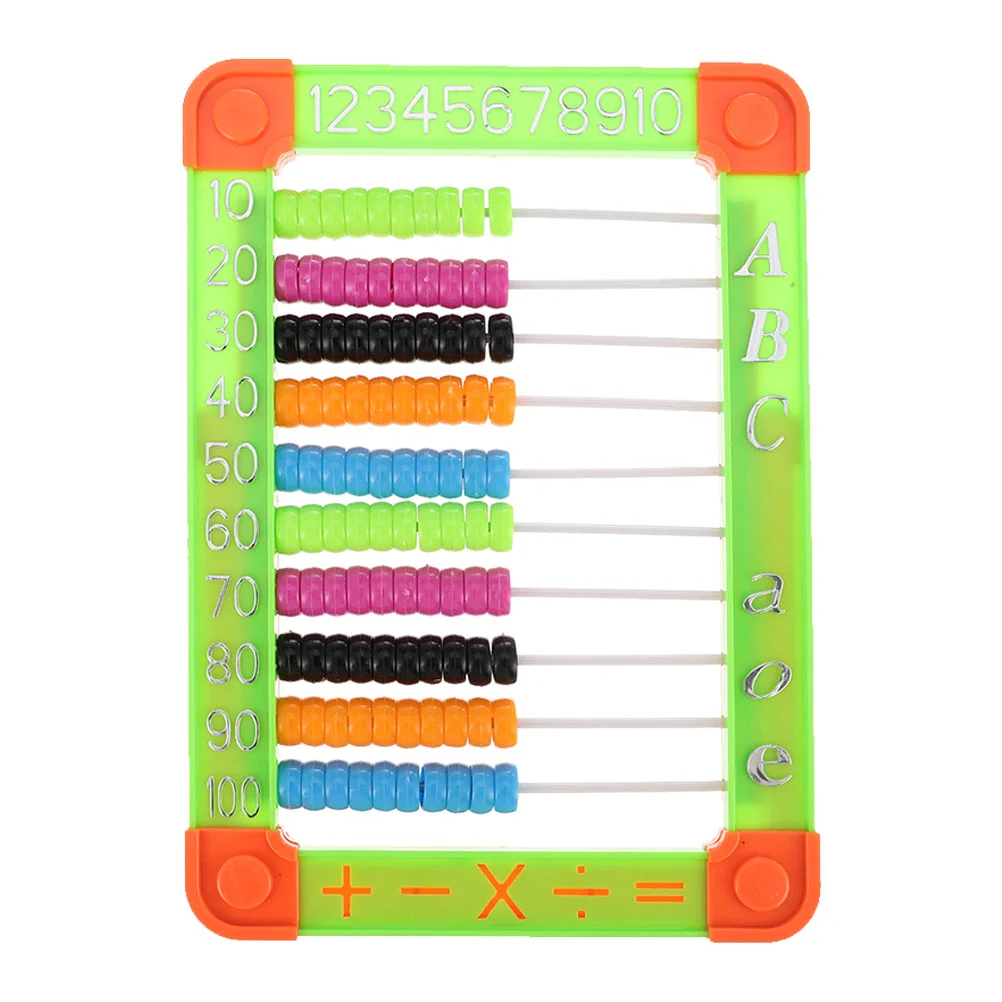 Abacus Kids Educational Plaything Counting Teaching Aid Plastic Toy Early Calculate Tool Stand Cognitive Baby Beads