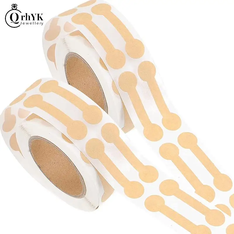 

500pcs Jewelry Labels Self Adhesive Price Dumbell Tags Necklace Ring Labels Paper Jewelry Accessories DIY Display Tool