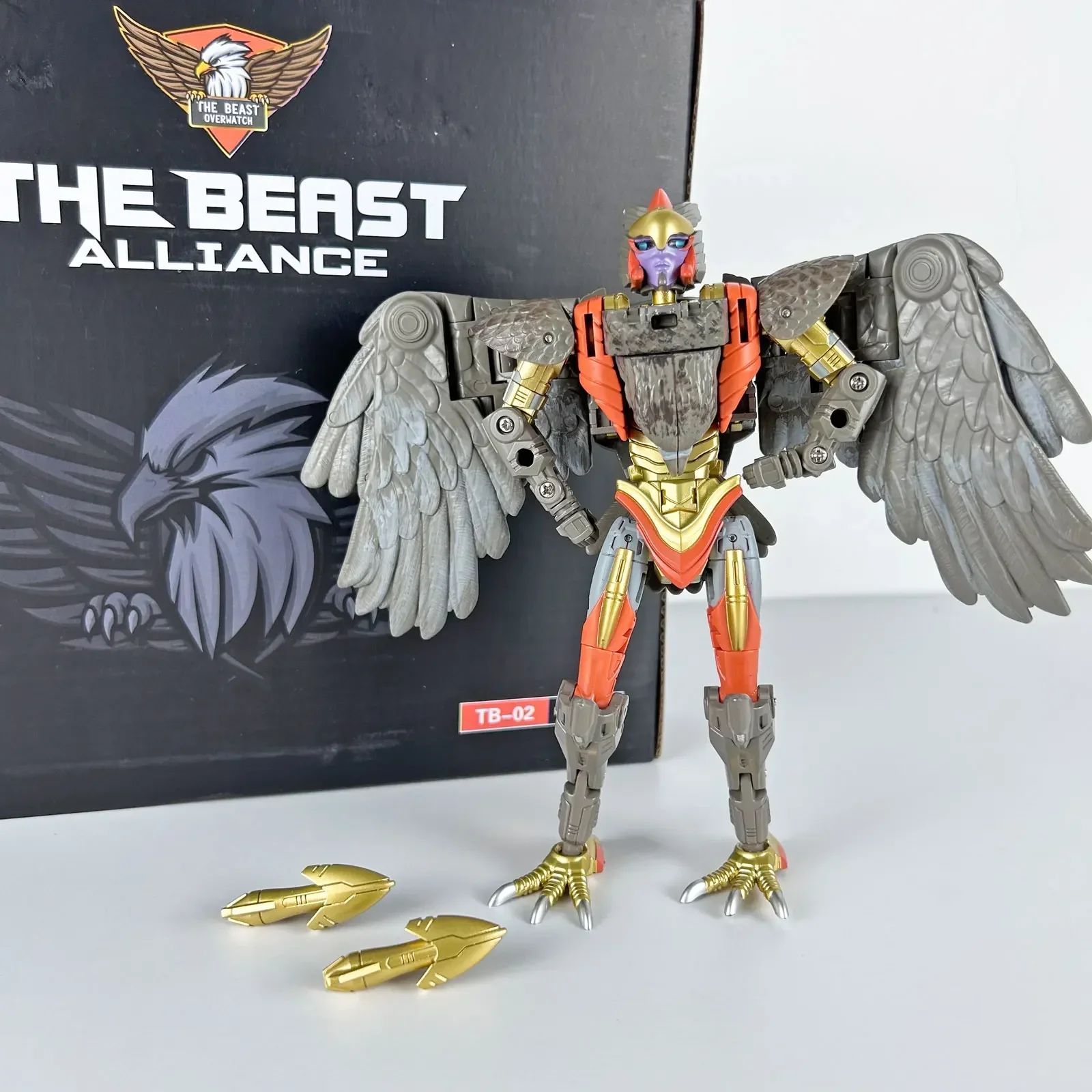 

Beast Wars Transformation TB02 OP Kingdom Commander Chimpanzee Captain Anime Action Figure Model Deformed Robot Gorilla