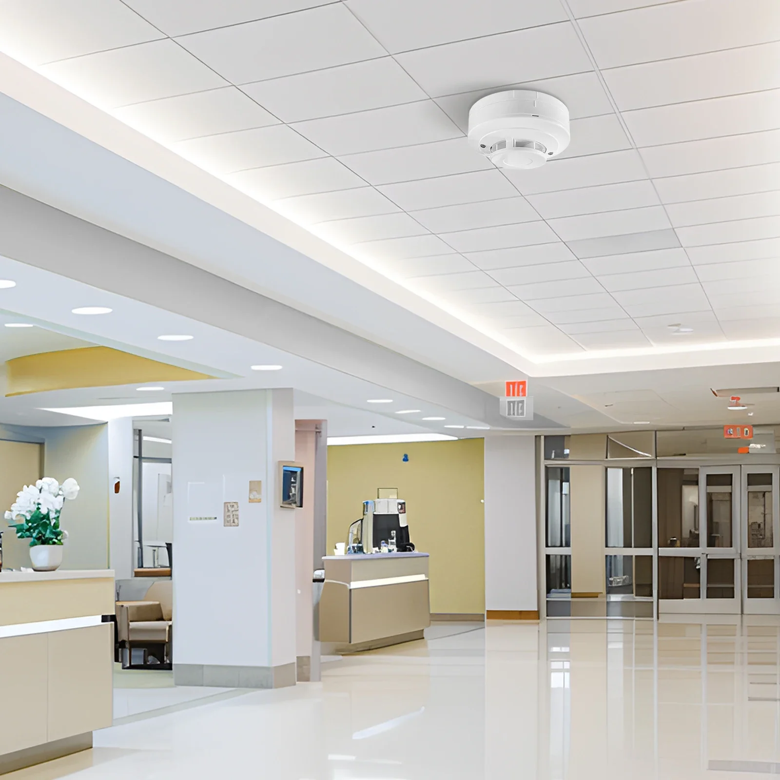 Detector de calor convencional Detector de temperatura con cable Sensor de alarma independiente para sistemas de alarma Gsm