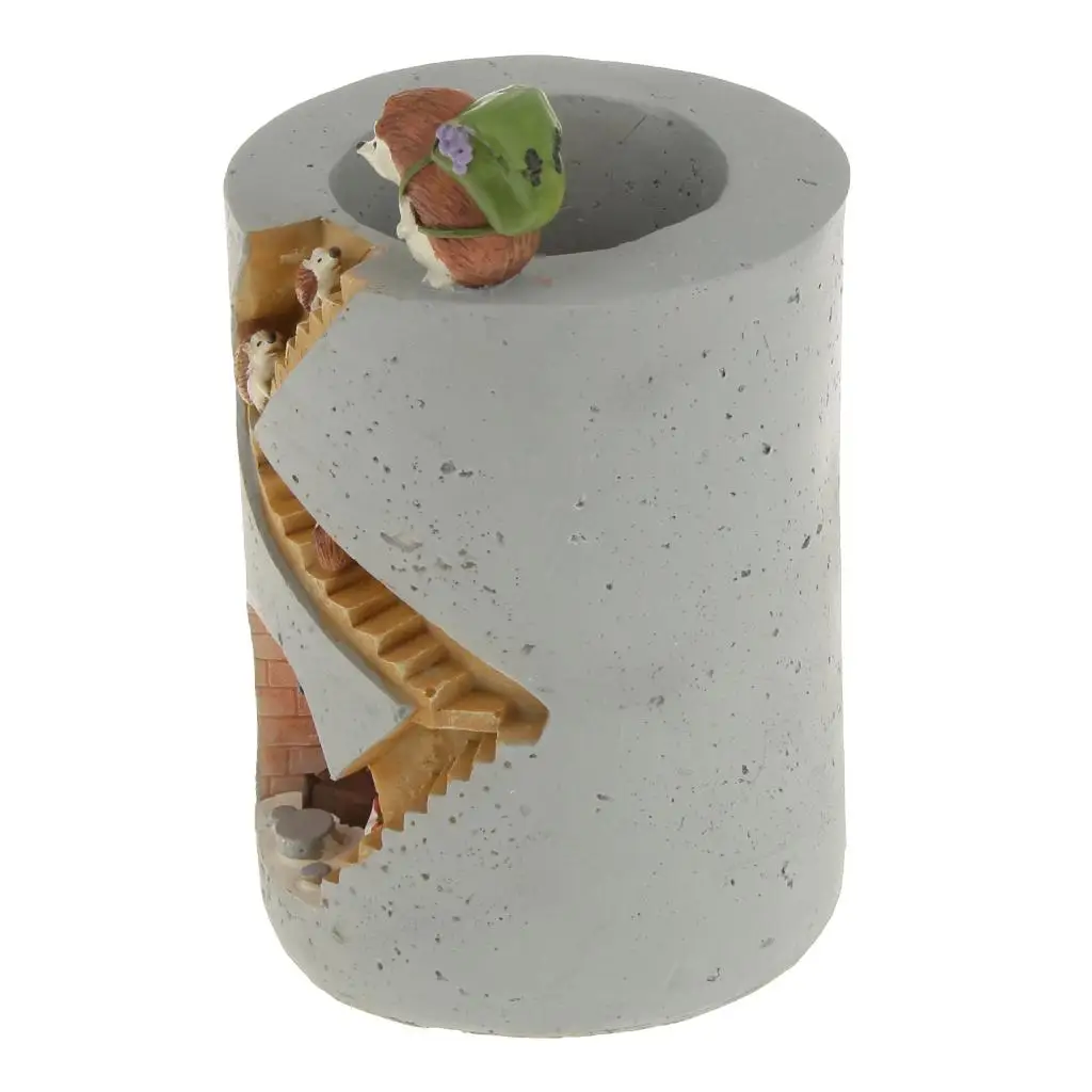 

Милый цветочный горшок из смолы, мини-кашпо, декоративный контейнер для растений, садовый орнамент, ваза для дома и офиса