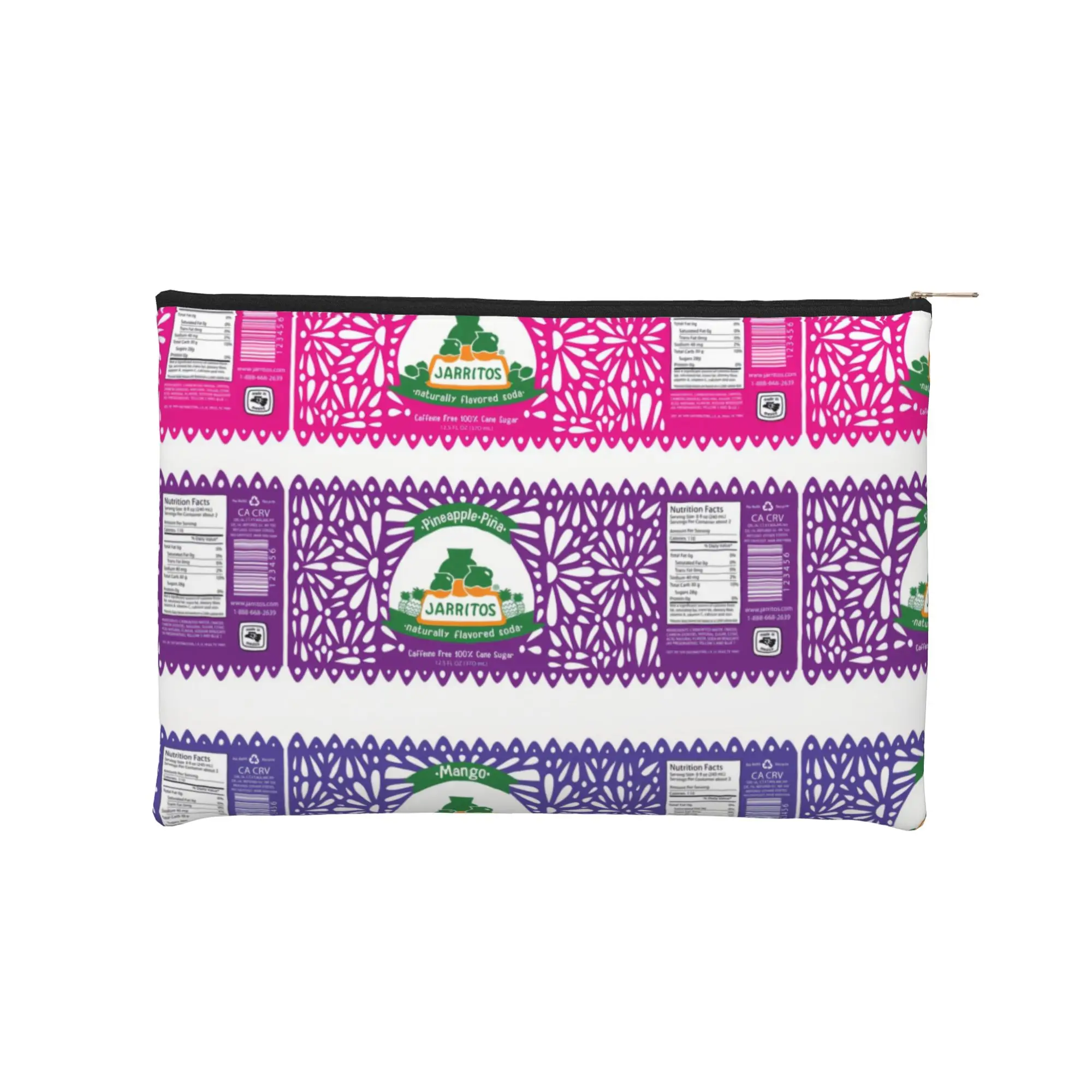 

Стильная косметичка jJarritos Lace Label Flavor Lineup, дорожная косметичка jJarritos на молнии, несессер для путешествий