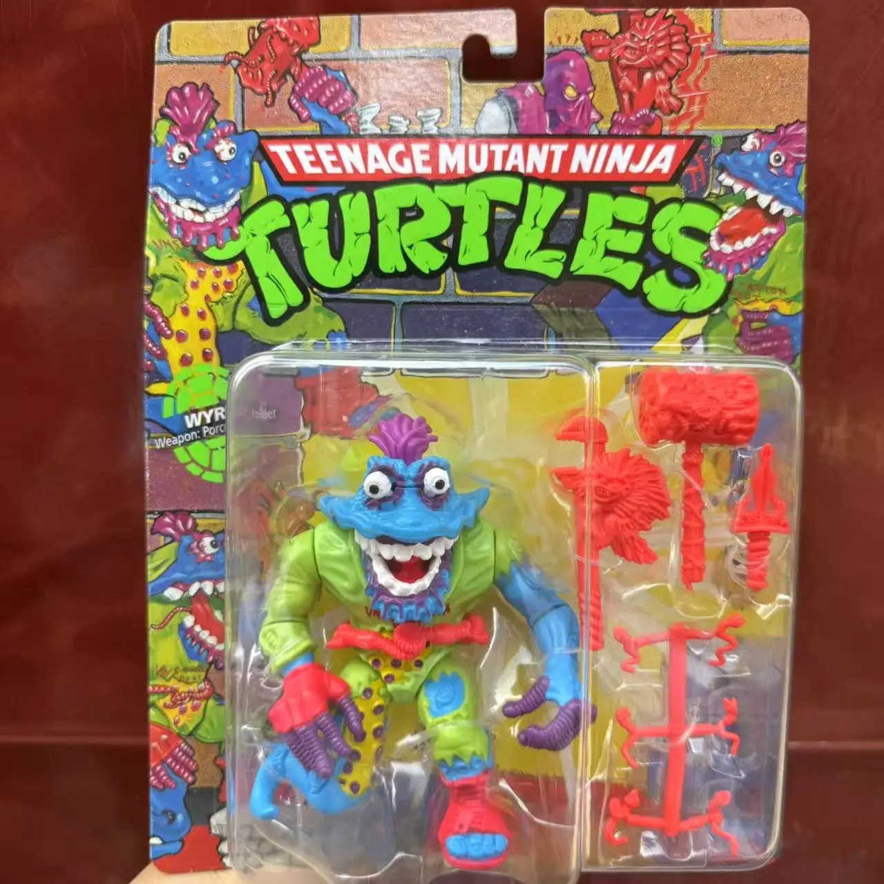 

Teenage Mutant Ninja Turtles 40th Anniversary Classic Remastered Scale Tail Wyrm Antrax Chrome Dome Action Figure Playmates Toys