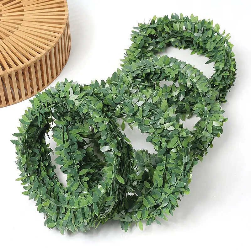 Künstlicher Efeu-Kranz, 7,5 Meter, Pflanzenrebe, gefälschte Blätter, Heimszene, Dekoration, Hochzeit, Outdoor, Garten, Festival, DIY, Geschenk, Herzstück – Detail 13
