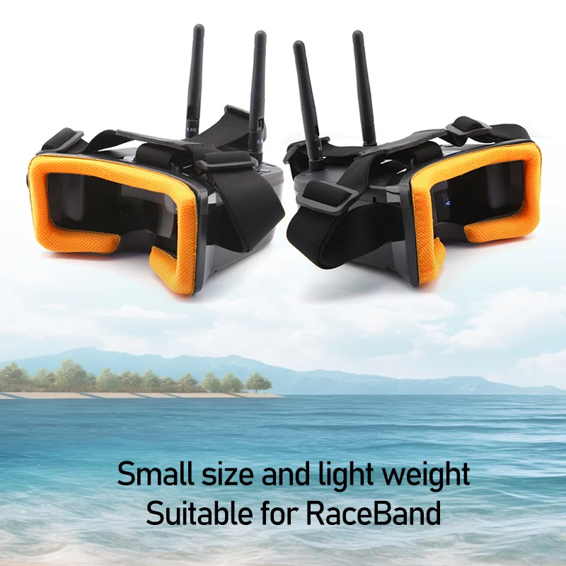 VR009 FPV نظارات الفيديو 3 بوصة 480*320 شاشة LCD المدمج في 5.8 جيجا هرتز 40CH هوائيات مزدوجة المدمج في البطارية لطائرات بدون طيار RC كوادكوبتر