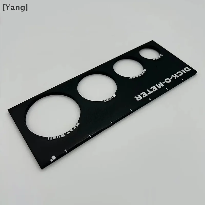 1 PCS New Adult Humor Measuring Ruler Black Dck-O-Meter Ruler Adult Humor Measuring Ruler