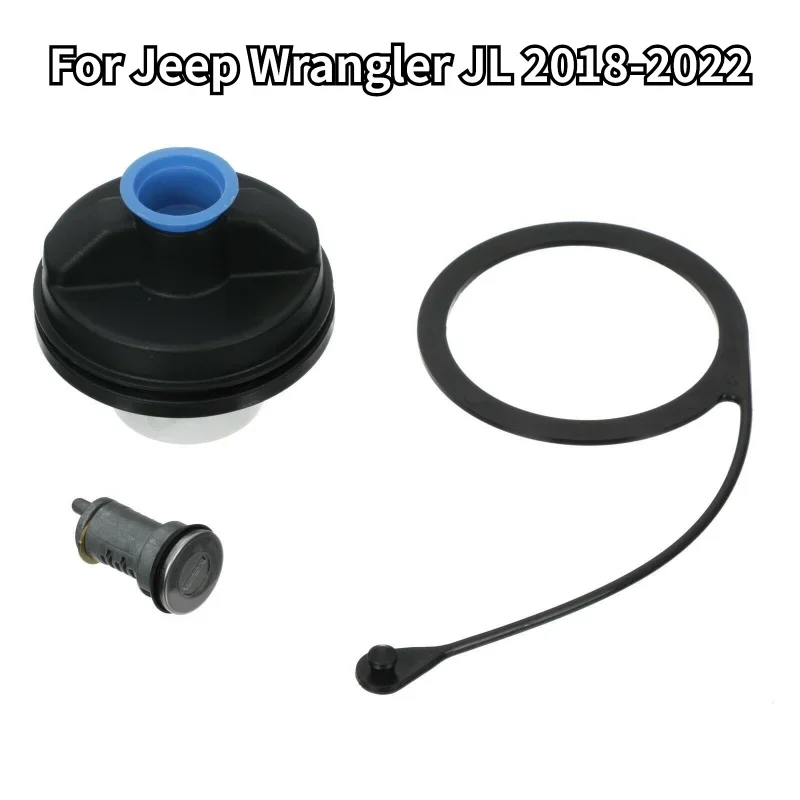 82215184 Plastic Car Fuel Gas Tank Locking Cover Parts Black Fit For Jeep Wrangler JL 2018 2019 2020 2021 2022 Auto Accessories